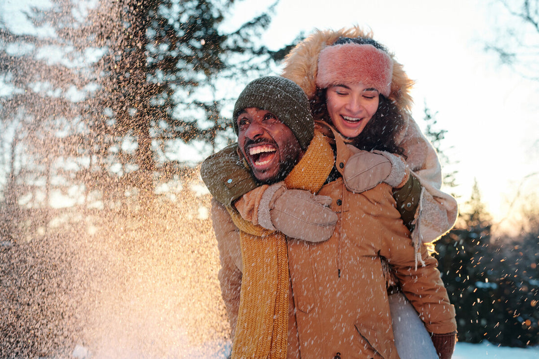 couple in the snow