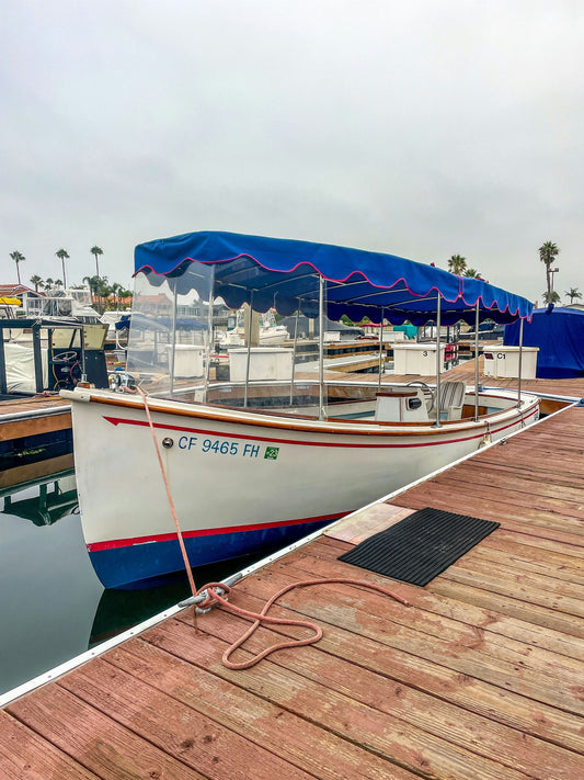 20′ Electric Duffy Boat Huntington Harbor front of boat.jpg