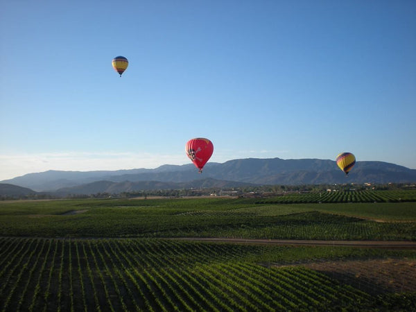 hot air balloon floating over zater