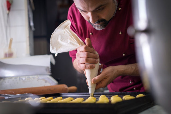 Chef making pastry