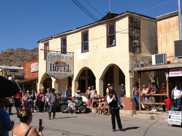 Cowboy shootout in oatman.JPG