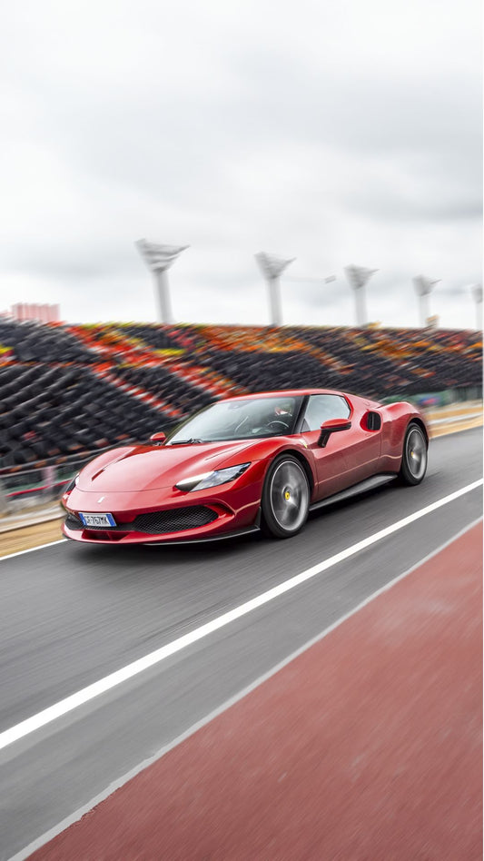 Ferrari 296 on track