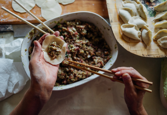 Filling dumplings