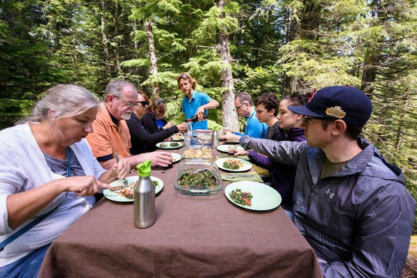 Group eating lunch