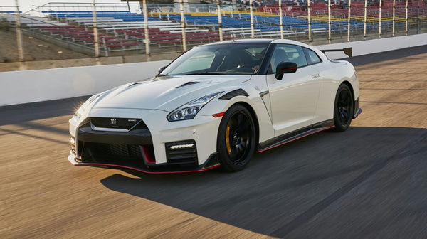 Nissan GT-R NISMO driving on track