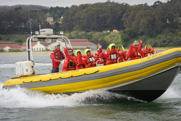 People on Bay Voyager boat