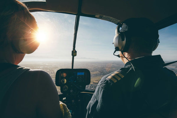 Long Beach view from helicopter