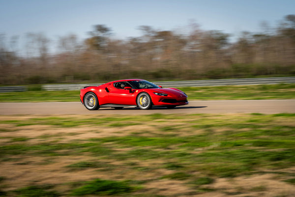 Red Ferrari 296 GTB: Power on Pavement