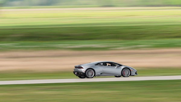 Green Lambo racing