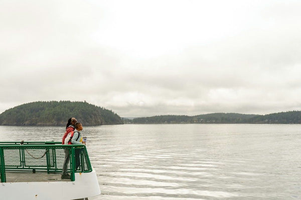 Standing at lookout