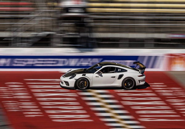 White Porsche GT