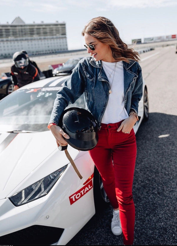 Woman with Lambo