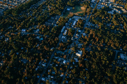 helicopter over a town.webp