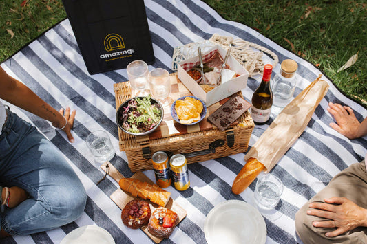 beautiful picnic spread