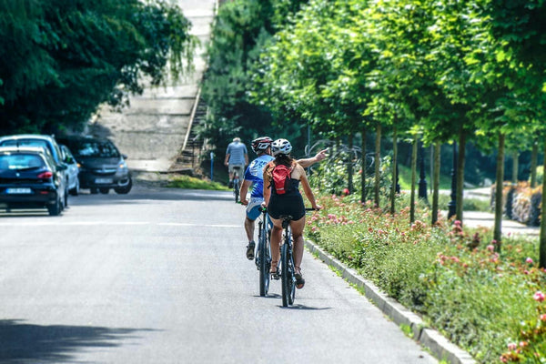 bike riders on street