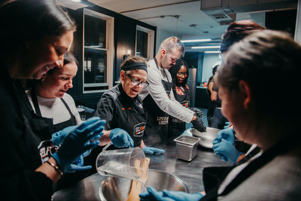 class cooking together