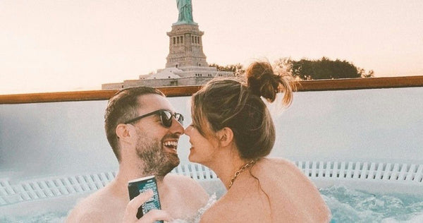 2 couples in hot tub