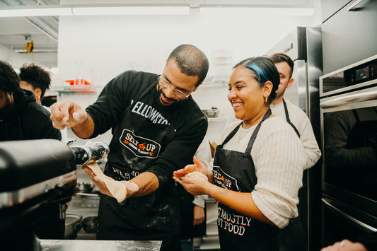 couple making pasta