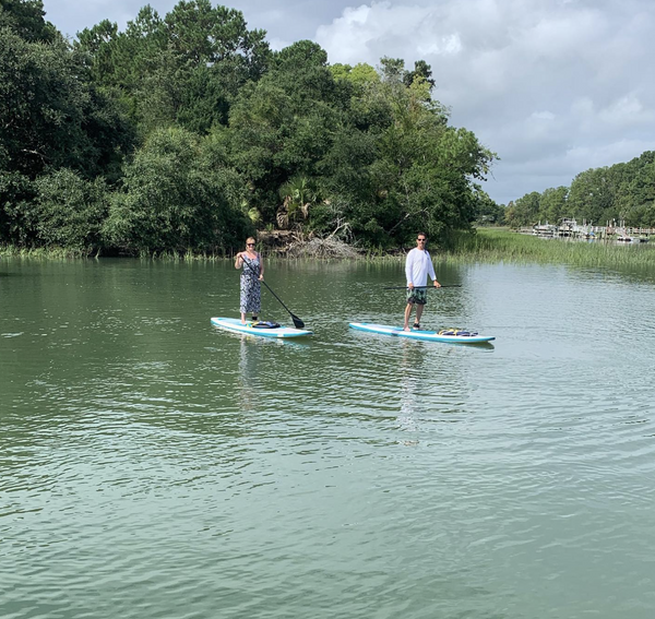 woman on paddle board