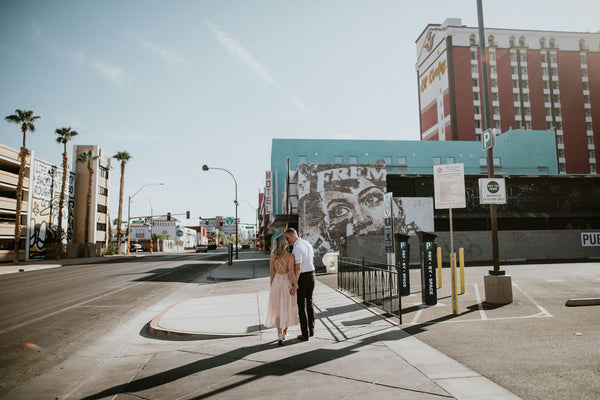 couple walking down the street