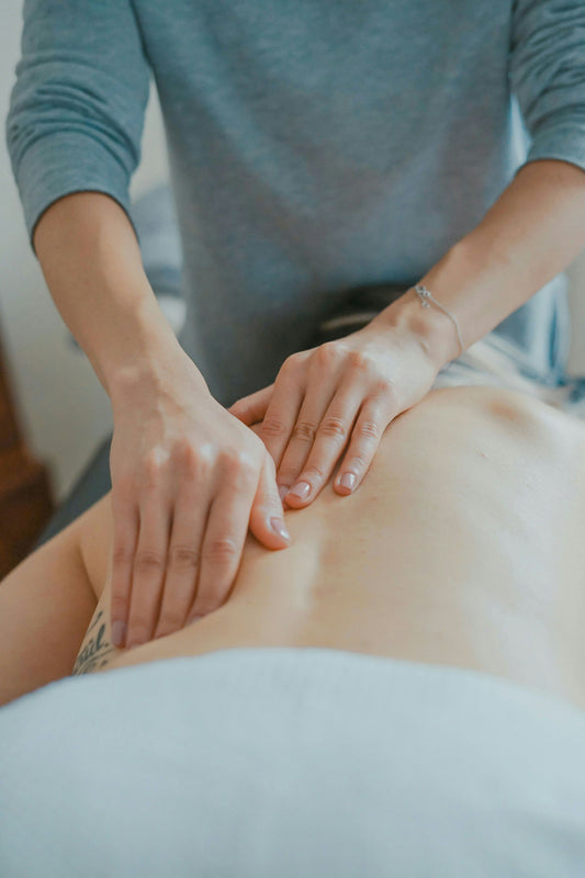 woman getting massage