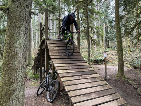 biking in tough terrain