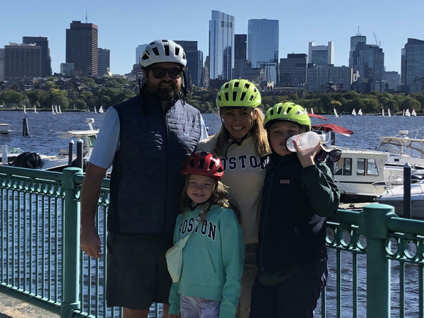 group on a bike tour in Boston