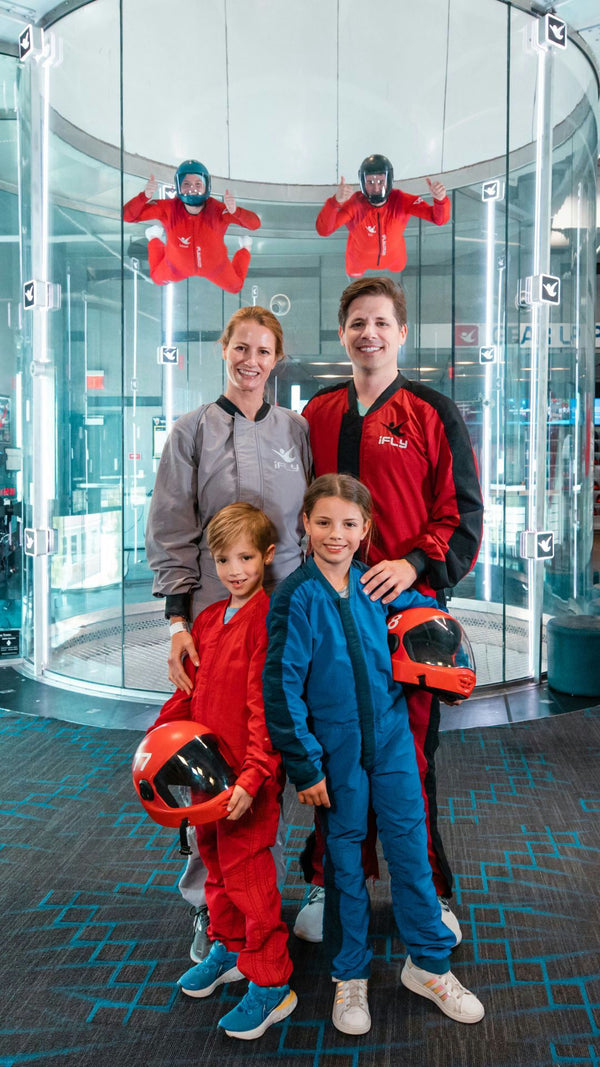 family bunch skydiving