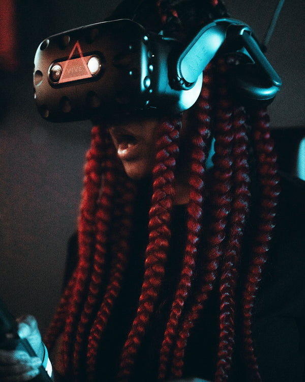 girl with VR headset