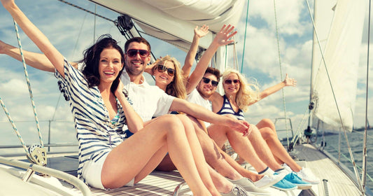 group on boat deck