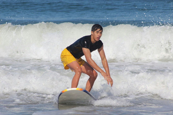 guy surfing