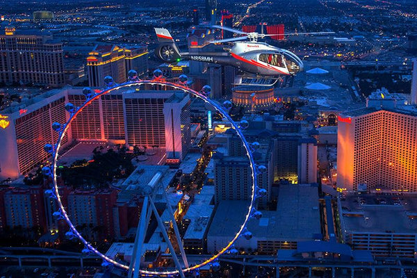 helicoopter over ferris wheel