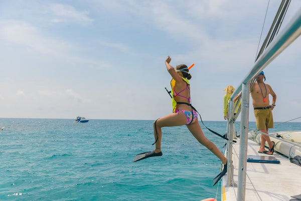 snorkeling with fish