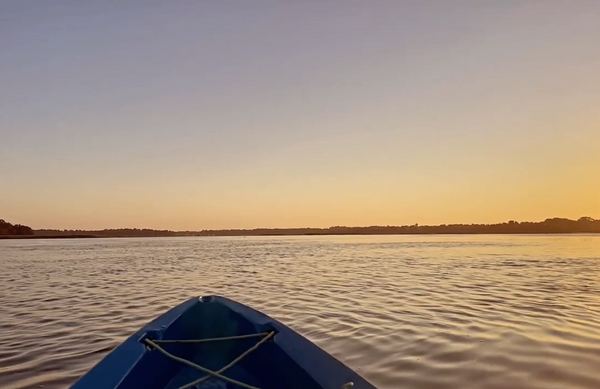 kayak at sunrise