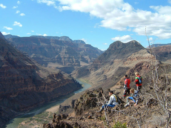 looking at grand canyon