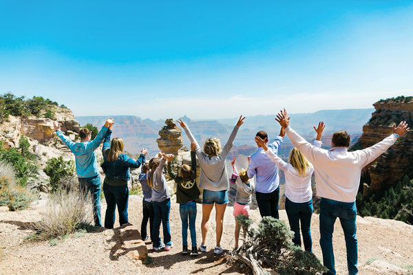 looking out at grand canyon