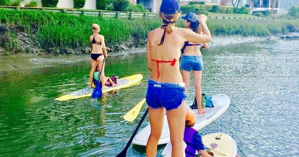 woman on paddle board