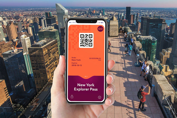 phone holding explorer pass app