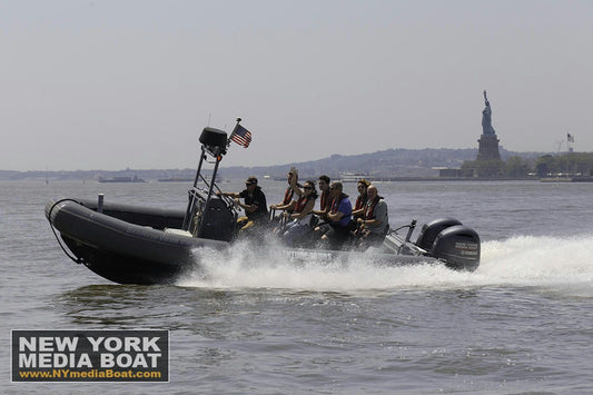 people on speedboat