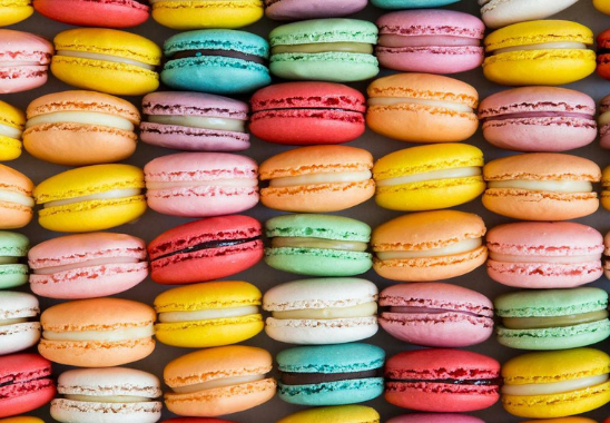 person making macaron