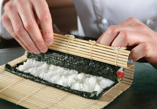 rolling seaweed