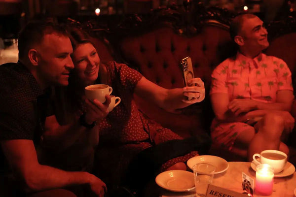 group of girls in speakeasy