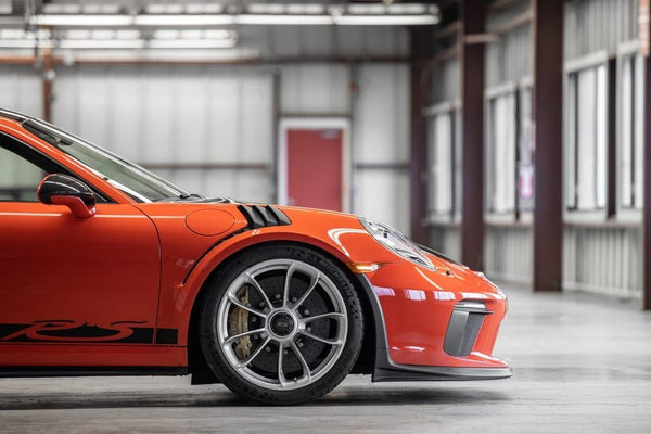 porsche on a track driving