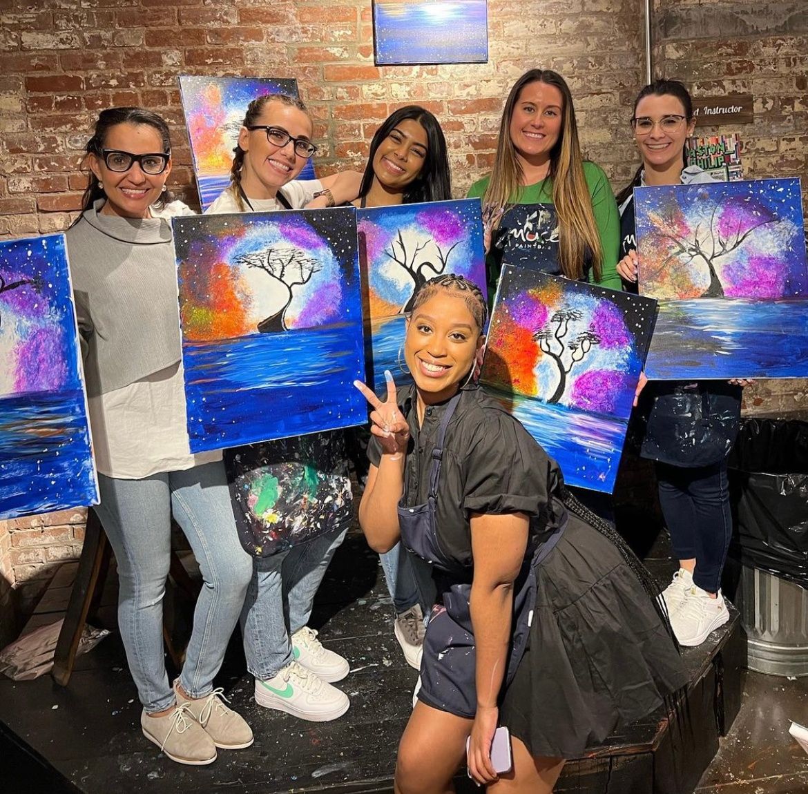 Paint night outlet near me