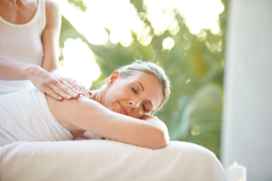 woman getting massage