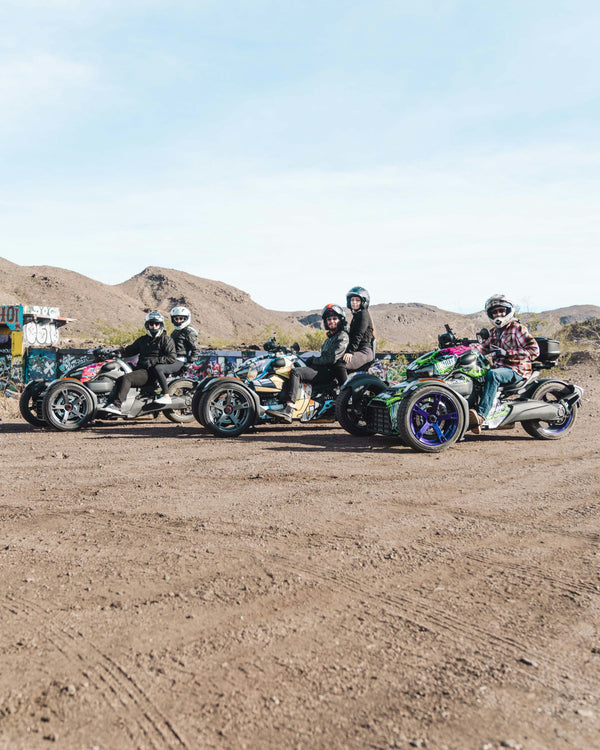 couples on a Can-Am Ryker trike